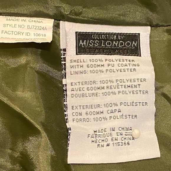 Collection By Miss London Black Label Light Weight Jacket - Picture 4 of 7